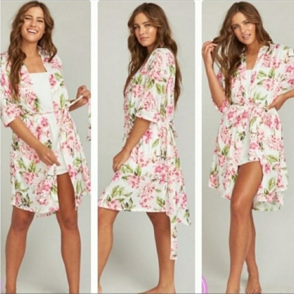 SHOW ME YOUR MUMU GARDEN OF BLOOM BRIE WRAP ROBE